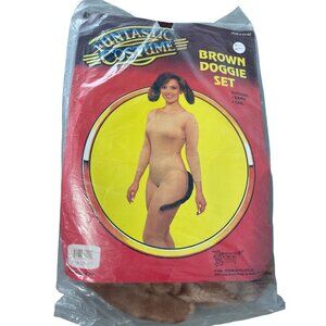 Brown Doggie Set One Size Funtastic Costume Forum Novelties Ears and Tail NEW